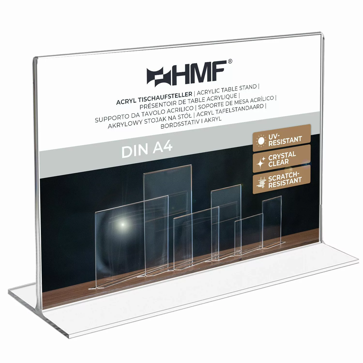 HMF Bilderrahmen 4692 Acryl Tischaufsteller gerade, günstig online kaufen