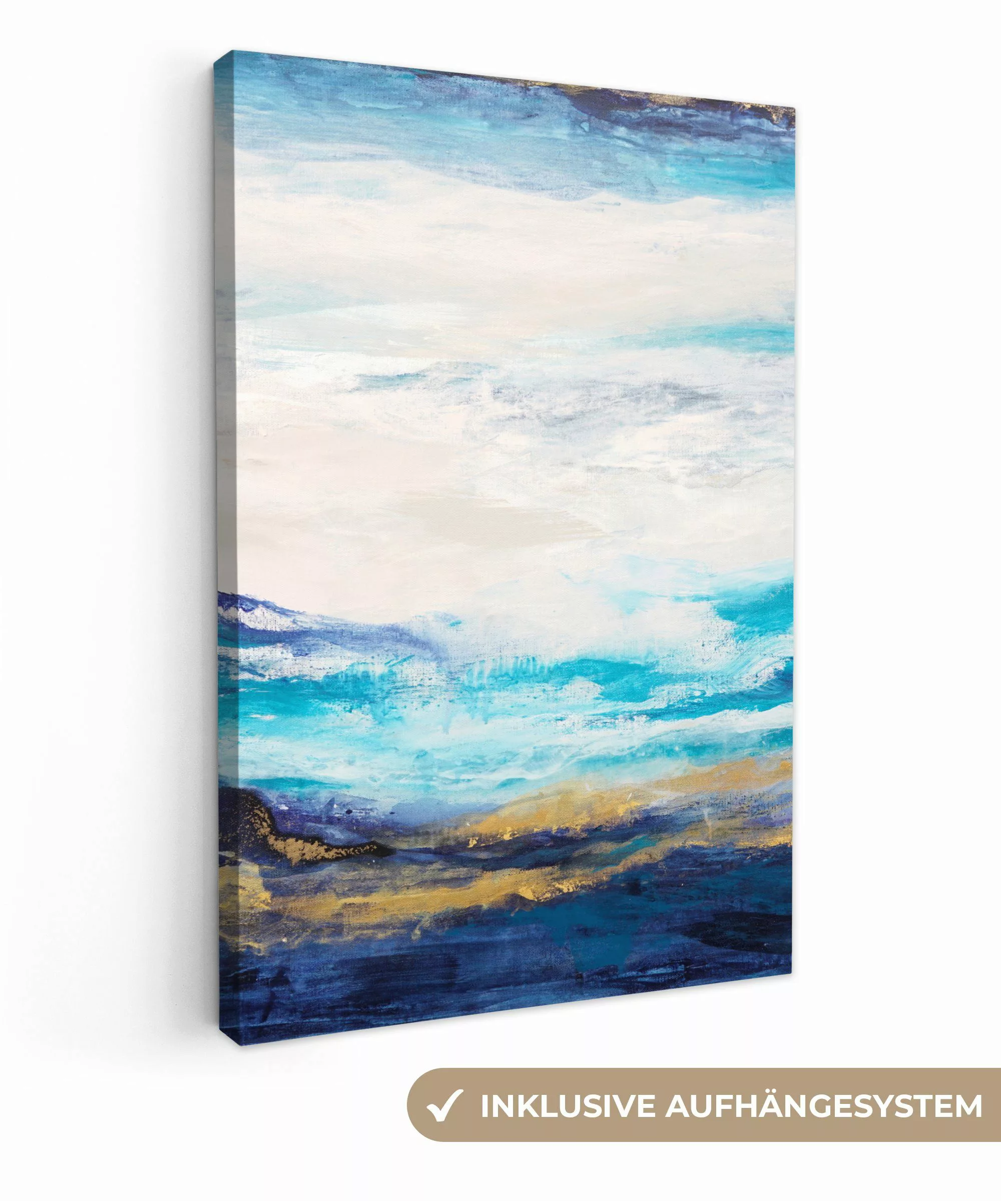 OneMillionCanvasses® Leinwandbild Blau - Malerei - günstig online kaufen