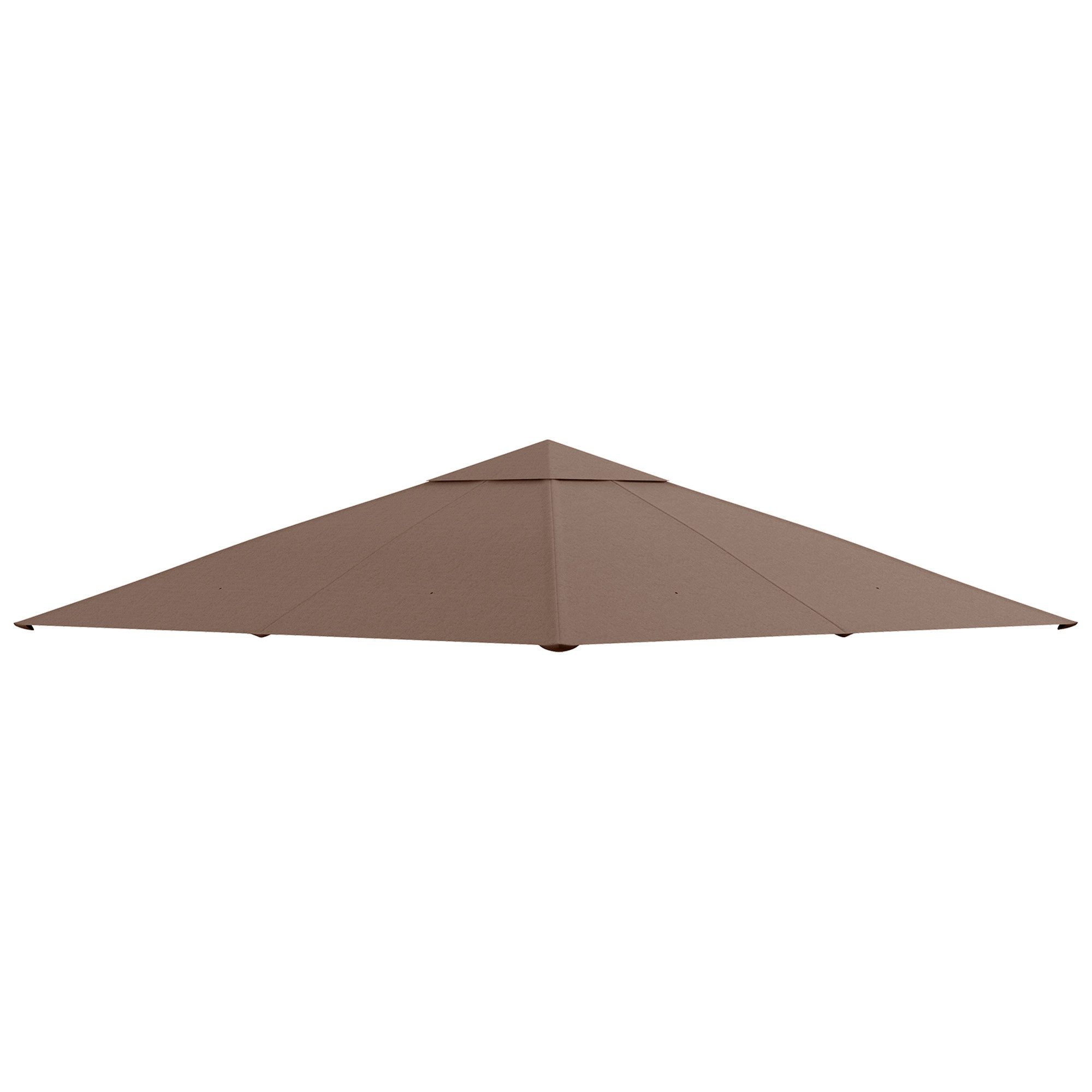 Outsunny Pavillon-Ersatzdach Pavillonabdeckung, Kaffee, 180 g/m², günstig online kaufen