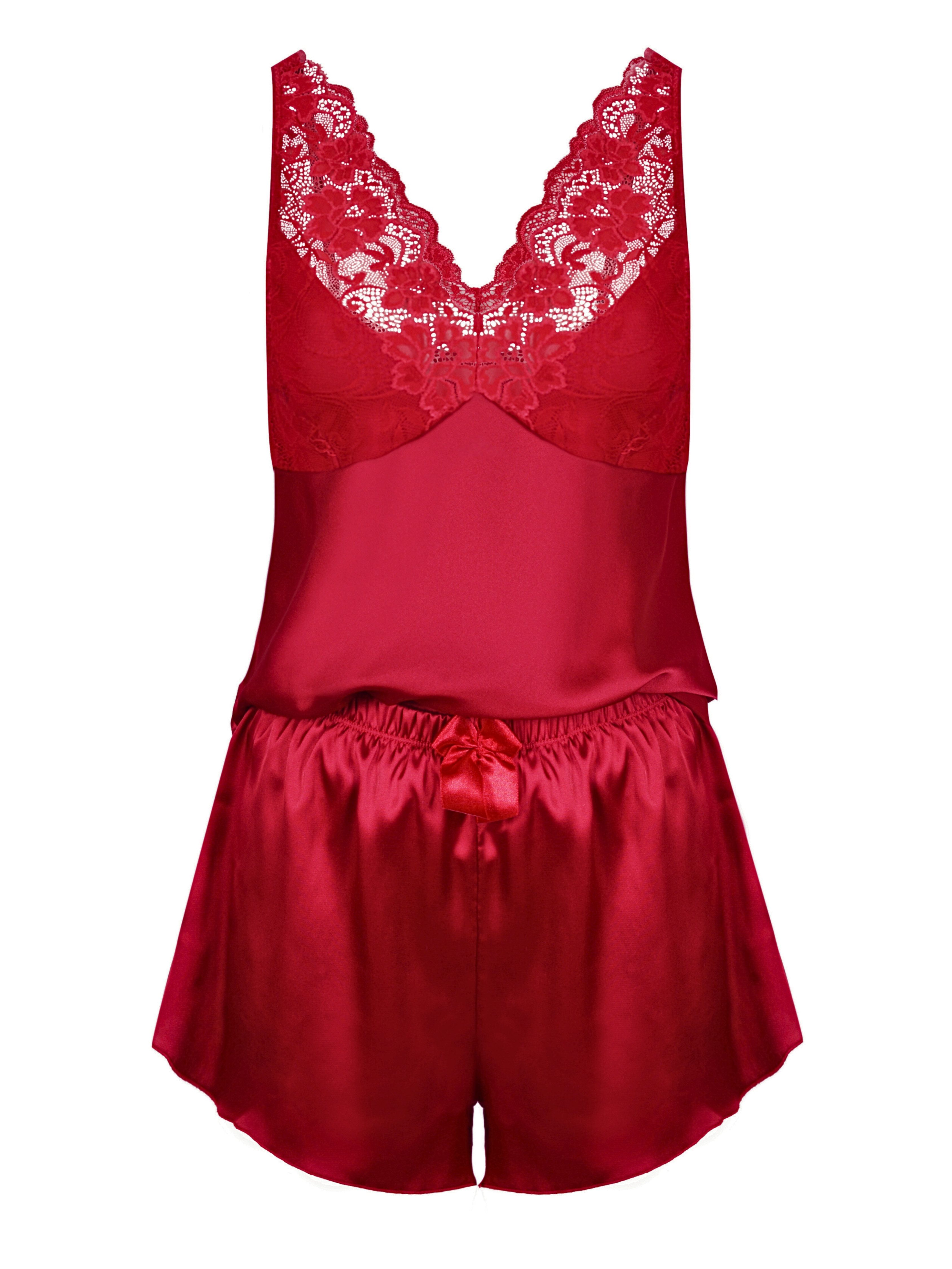 Donna Shorty mit Spitzendetails (2 tlg) günstig online kaufen