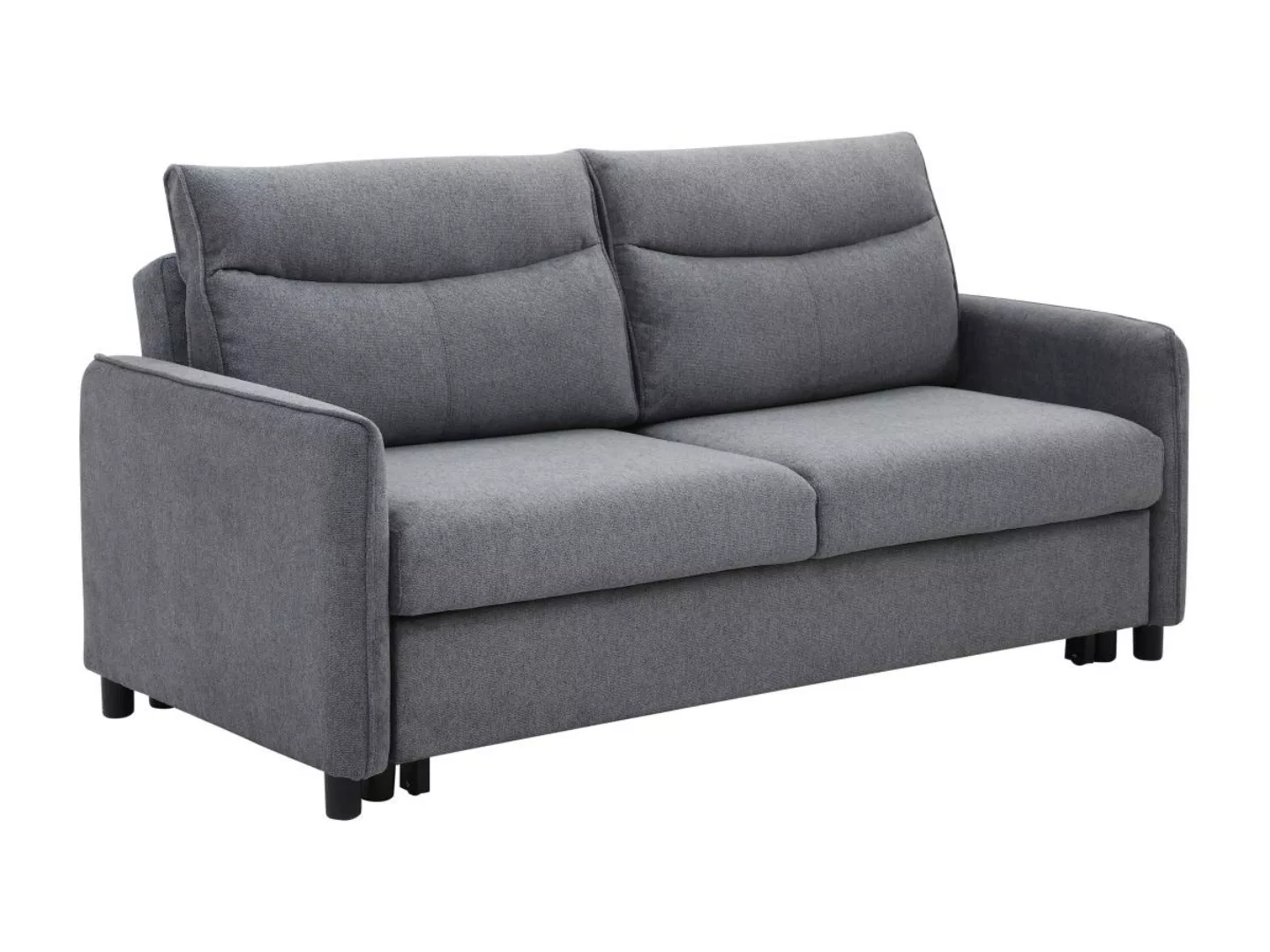Sofa 3-Sitzer mit Schlaffunktion - Stoff - Grau - IPANEDA günstig online kaufen