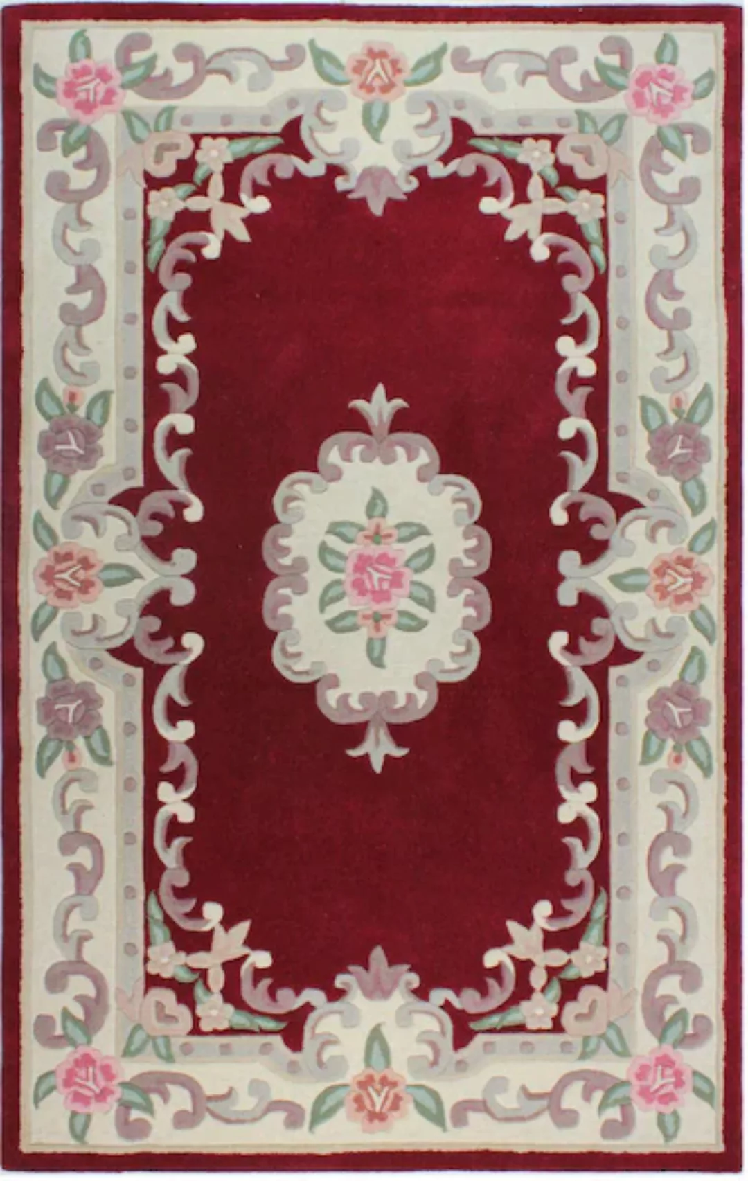 FLAIR RUGS Wollteppich »Aubusson«, rechteckig günstig online kaufen