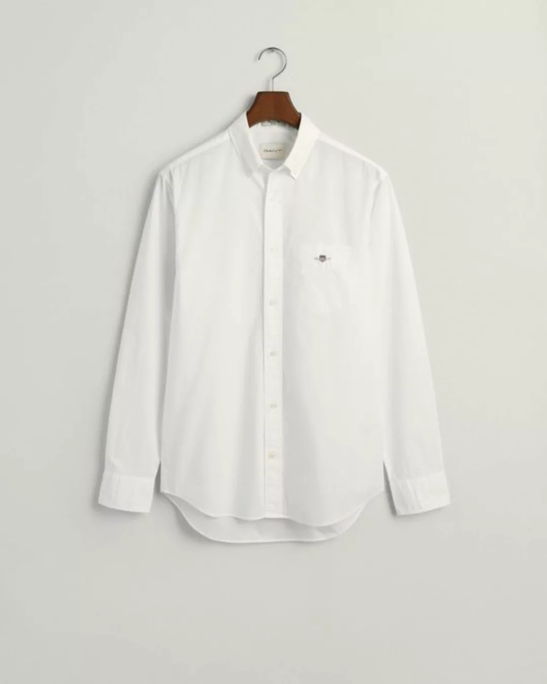 Gant Casual Hemd Poplin Navy - Größe M günstig online kaufen