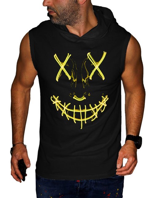 RMK Tanktop Herren Tanktop Muskelshirt Gym Ärmellos Shirt Smiley Smile aus günstig online kaufen