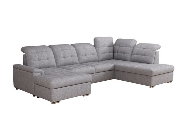 Labett Ecksofa mit Schlaffunktion & Bettkasten MODERNA U-Form günstig online kaufen