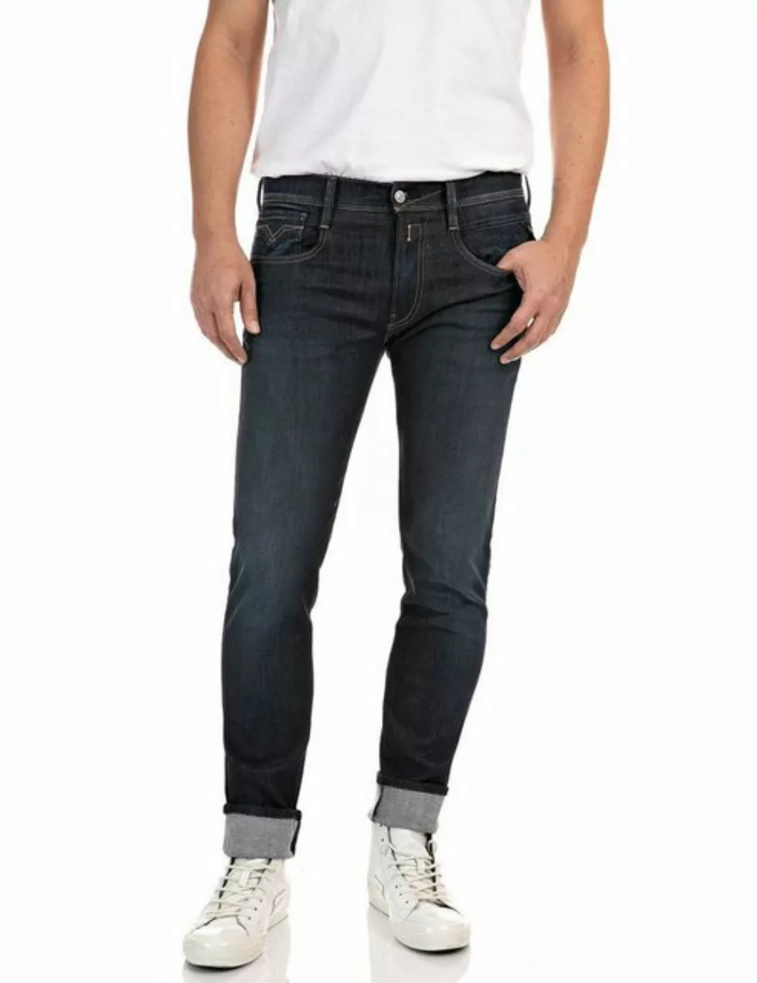 Replay Slim-fit-Jeans ANBASS HYPERFLEX BIO günstig online kaufen