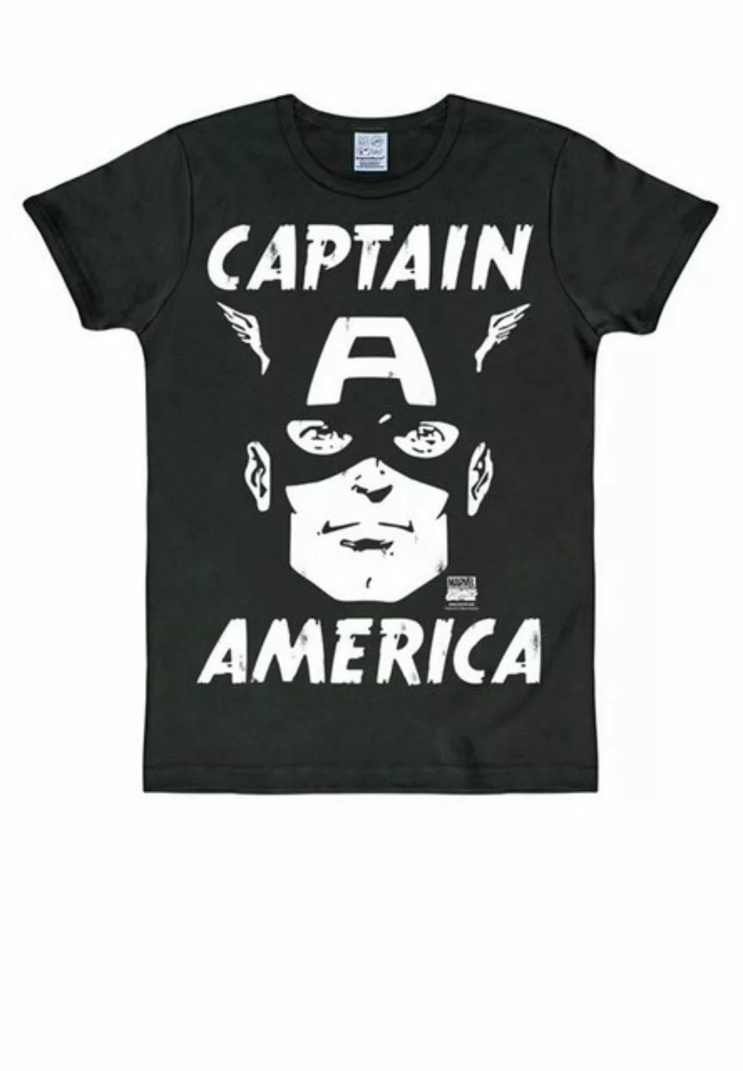 LOGOSHIRT T-Shirt "Captain America - Portrait", mit Captain America-Print günstig online kaufen