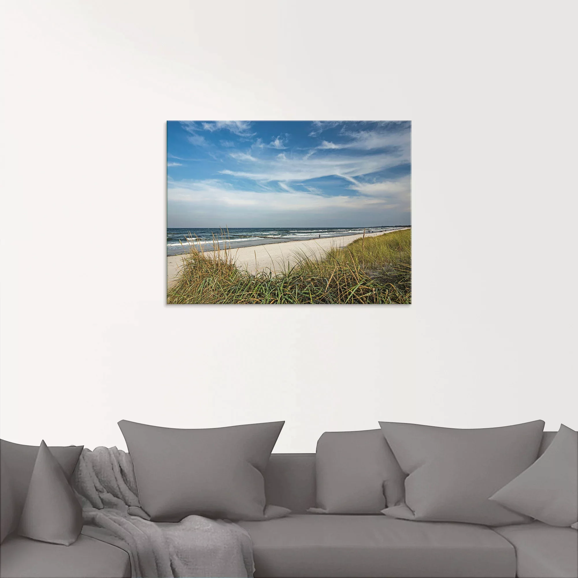 Artland Glasbild "Urlaubsfeeling Strand", Strand, (1 St.), in verschiedenen günstig online kaufen