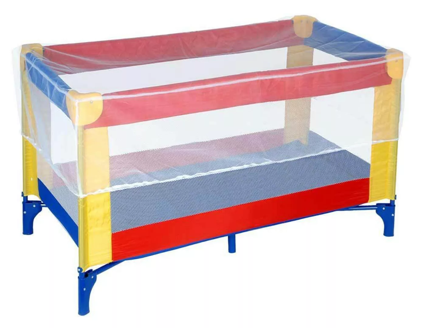 Moskitonetz für Babybett Reisebett Insektenschutz Kinderbett Weiß 130x70cm günstig online kaufen