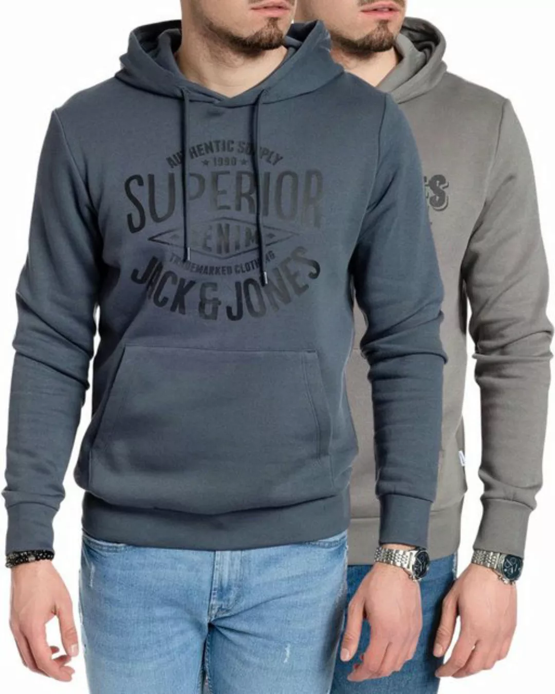 Jack & Jones Kapuzenpullover stilvolle Hoodies mit Logoprint (Spar Set, Dop günstig online kaufen