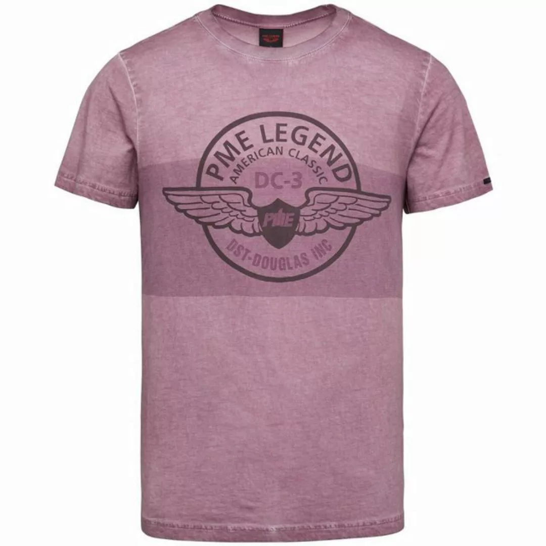 PME Legend Herren Rundhals T-Shirt COLD DYE - Regular Fit günstig online kaufen