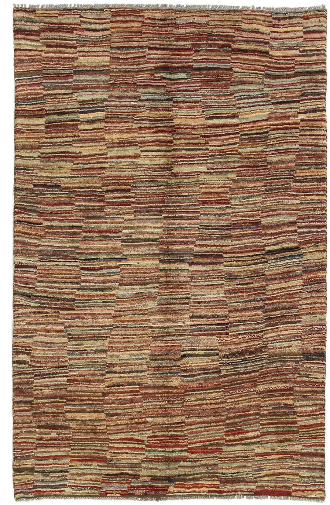 morgenland Wollteppich »Streifen Multicolore 178 x 114 cm«, rechteckig, Han günstig online kaufen