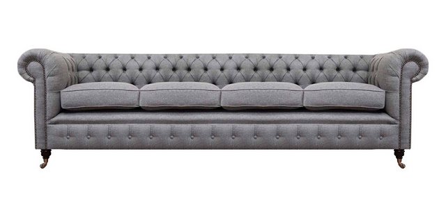 Xlmoebel Sofa Neues graues Viersitzer-Sofa Chesterfield für die Einrichtung günstig online kaufen