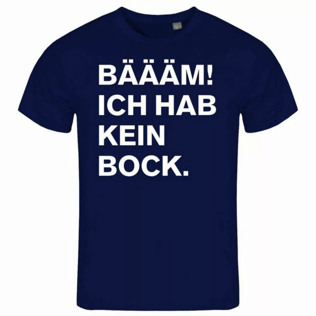 deinshirt Print-Shirt Herren T-Shirt BÄÄÄM Ich hab kein bock mehr Funshirt günstig online kaufen