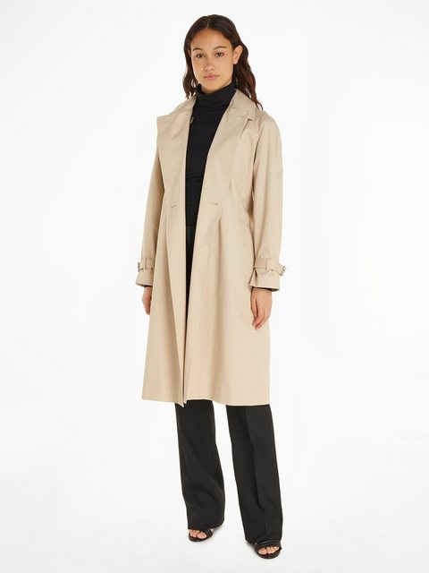 Calvin Klein Outdoorjacke "ESSENTIAL TRENCH COAT", (Set, 2 St., mit Gürtel) günstig online kaufen