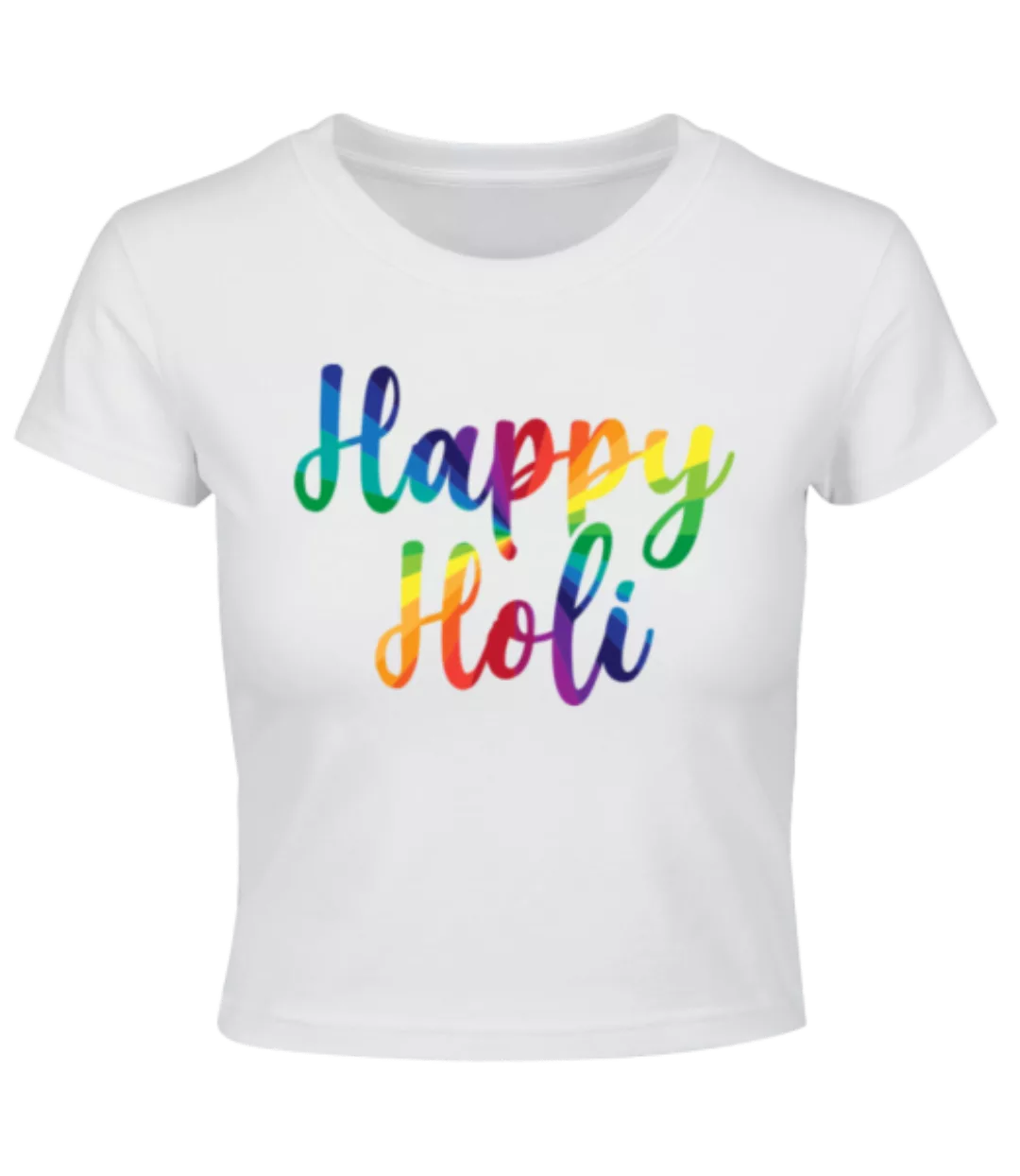 Happy Holi · Crop T-Shirt günstig online kaufen