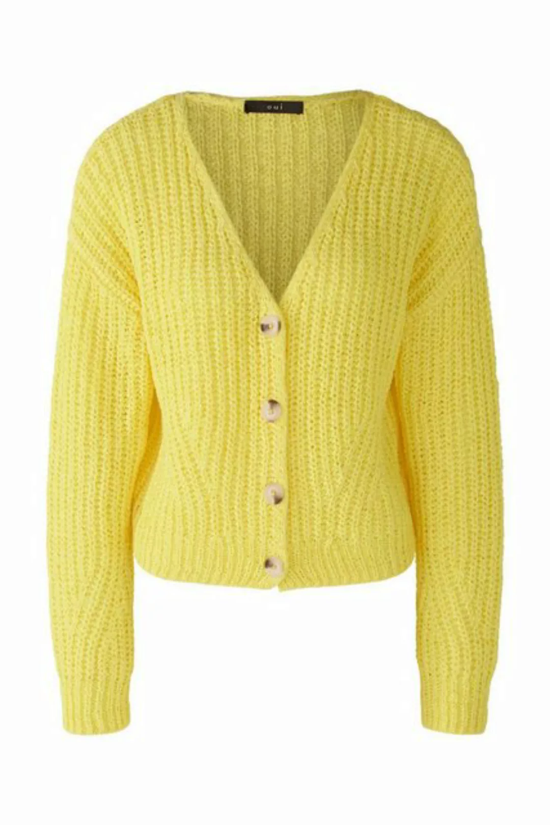 Oui Strickjacke Jacke/Jacket, yellow günstig online kaufen