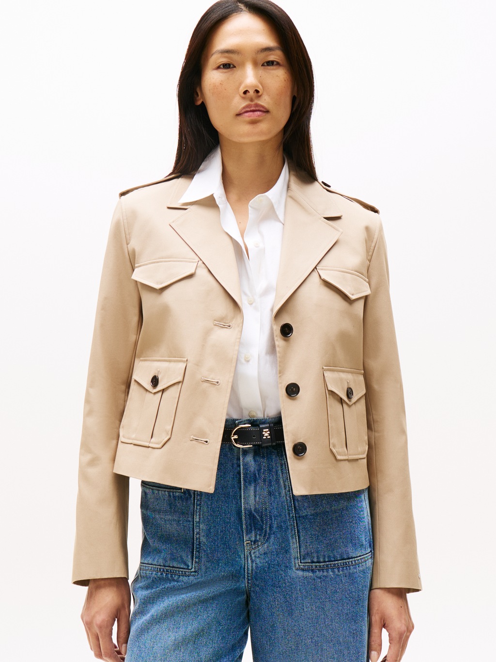 Tommy Hilfiger Kurzblazer "COTTON REGULAR LADY JACKET" günstig online kaufen