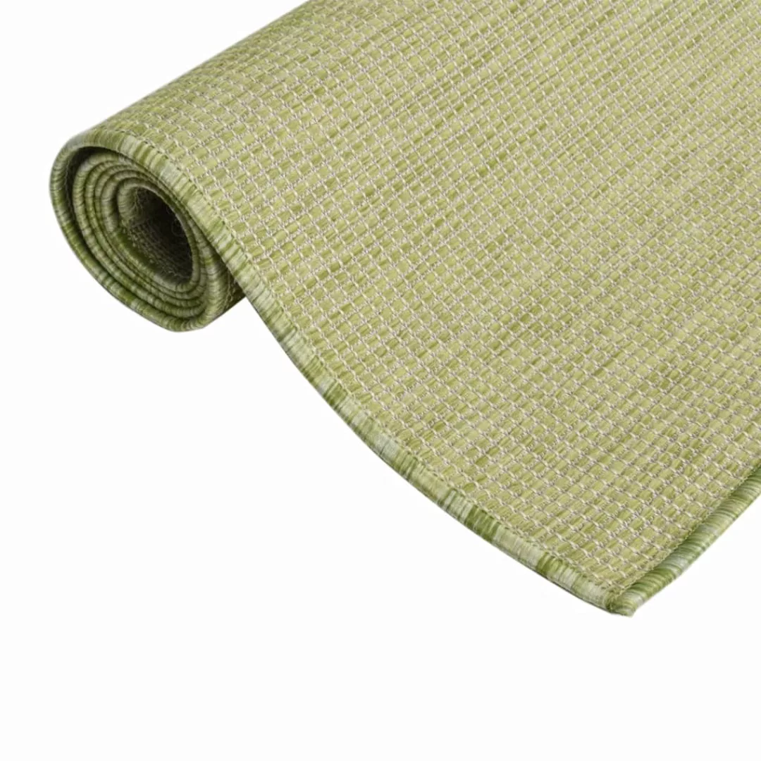 Vidaxl Outdoor-teppich Flachgewebe 140x200 Cm Grün günstig online kaufen