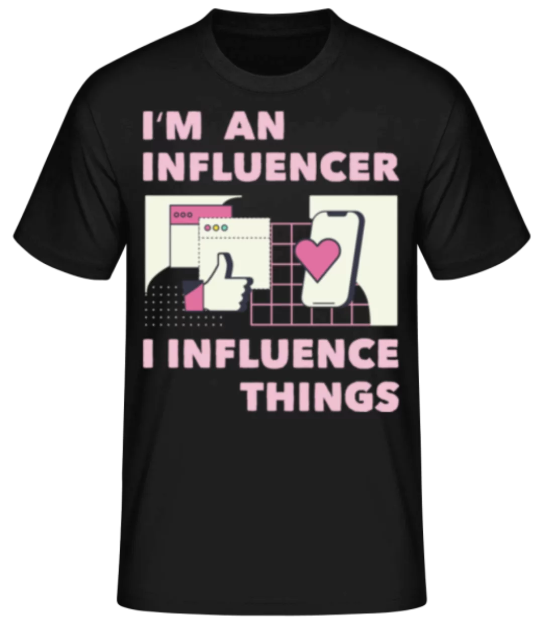 I Influence Things · Männer Basic T-Shirt günstig online kaufen