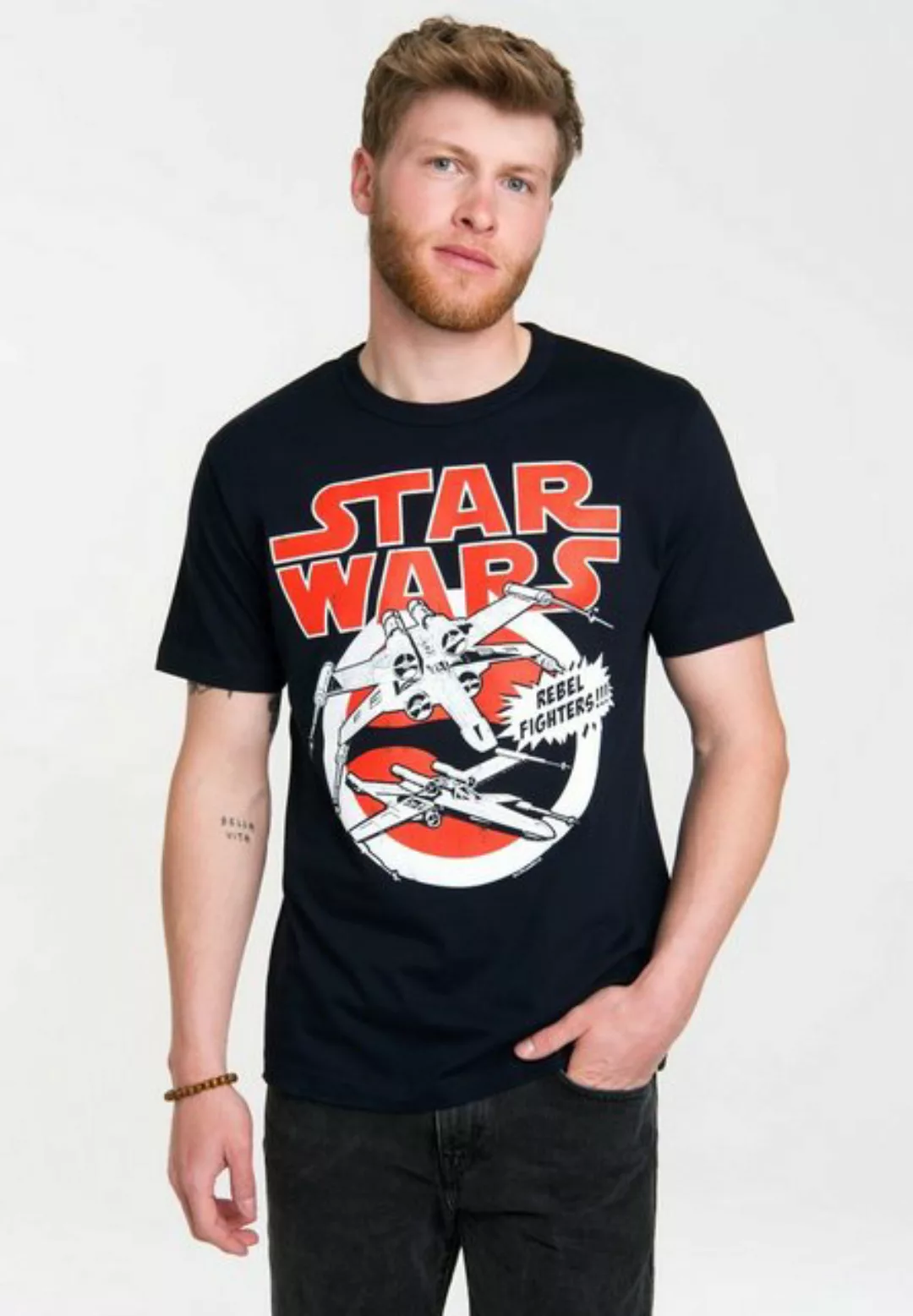 LOGOSHIRT T-Shirt "X-Wings - Krieg der Sterne", mit coolem Frontdruck günstig online kaufen