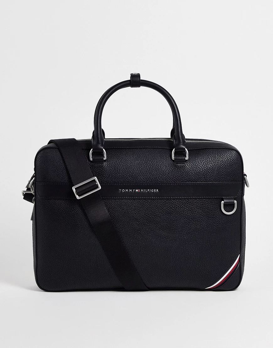 Tommy Hilfiger – Downtown – Laptop-Tasche in Schwarz günstig online kaufen