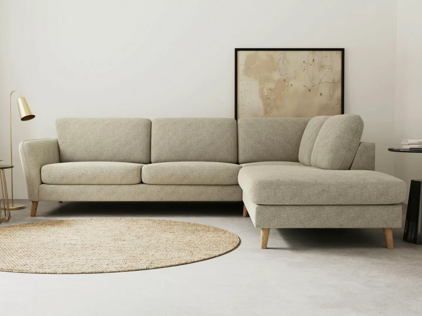 Home affaire Ecksofa "MARSEILLE 278/202 cm, L-Form, Ottom. rechts/links", m günstig online kaufen