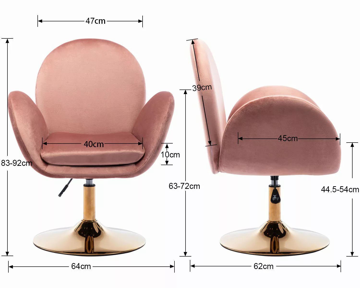WAHSON OFFICE CHAIRS Loungesessel Sessel Samt günstig online kaufen