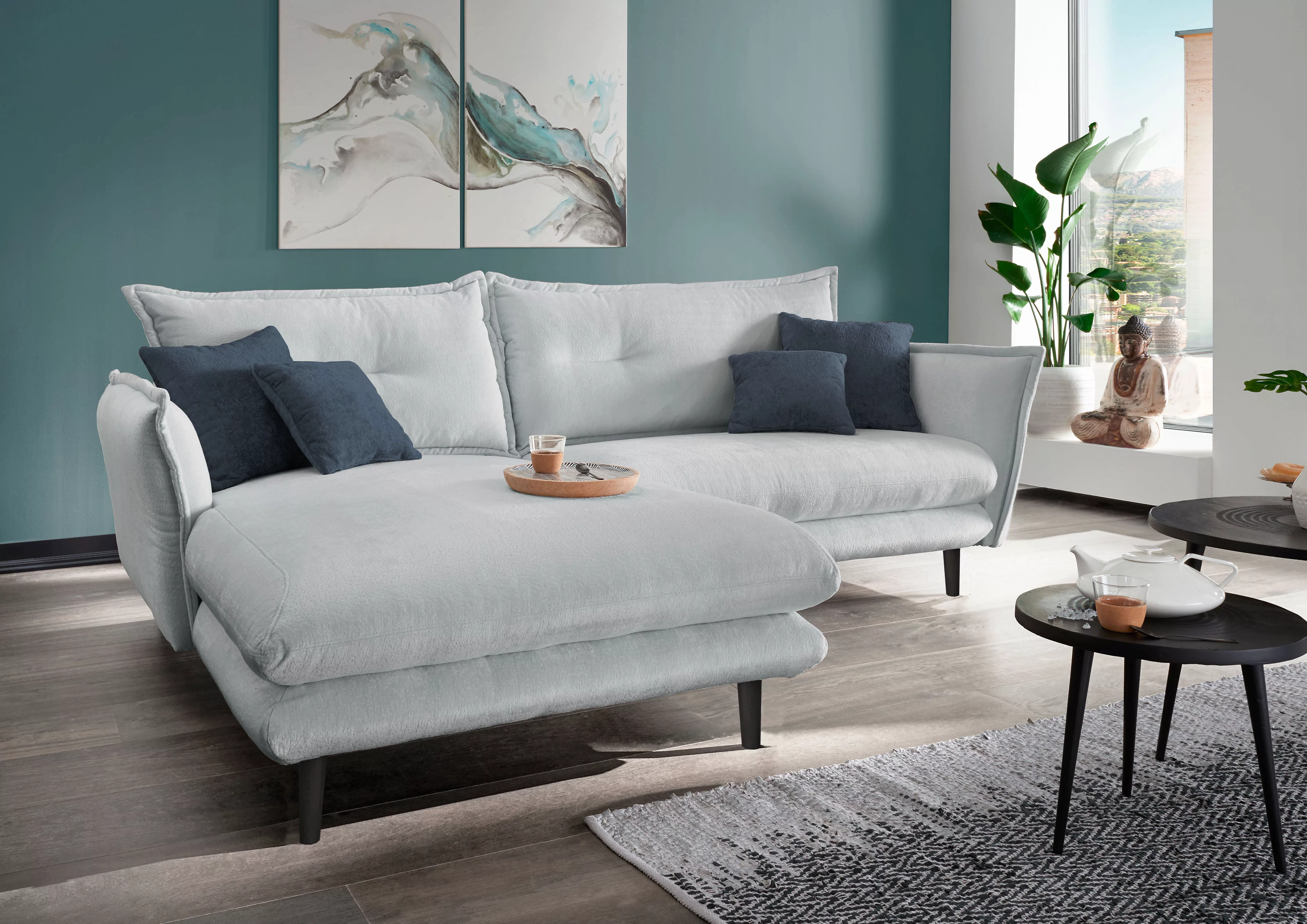 INOSIGN Ecksofa "Lazio", in verschiedenen Bezugsqualitäten und Farben liefe günstig online kaufen