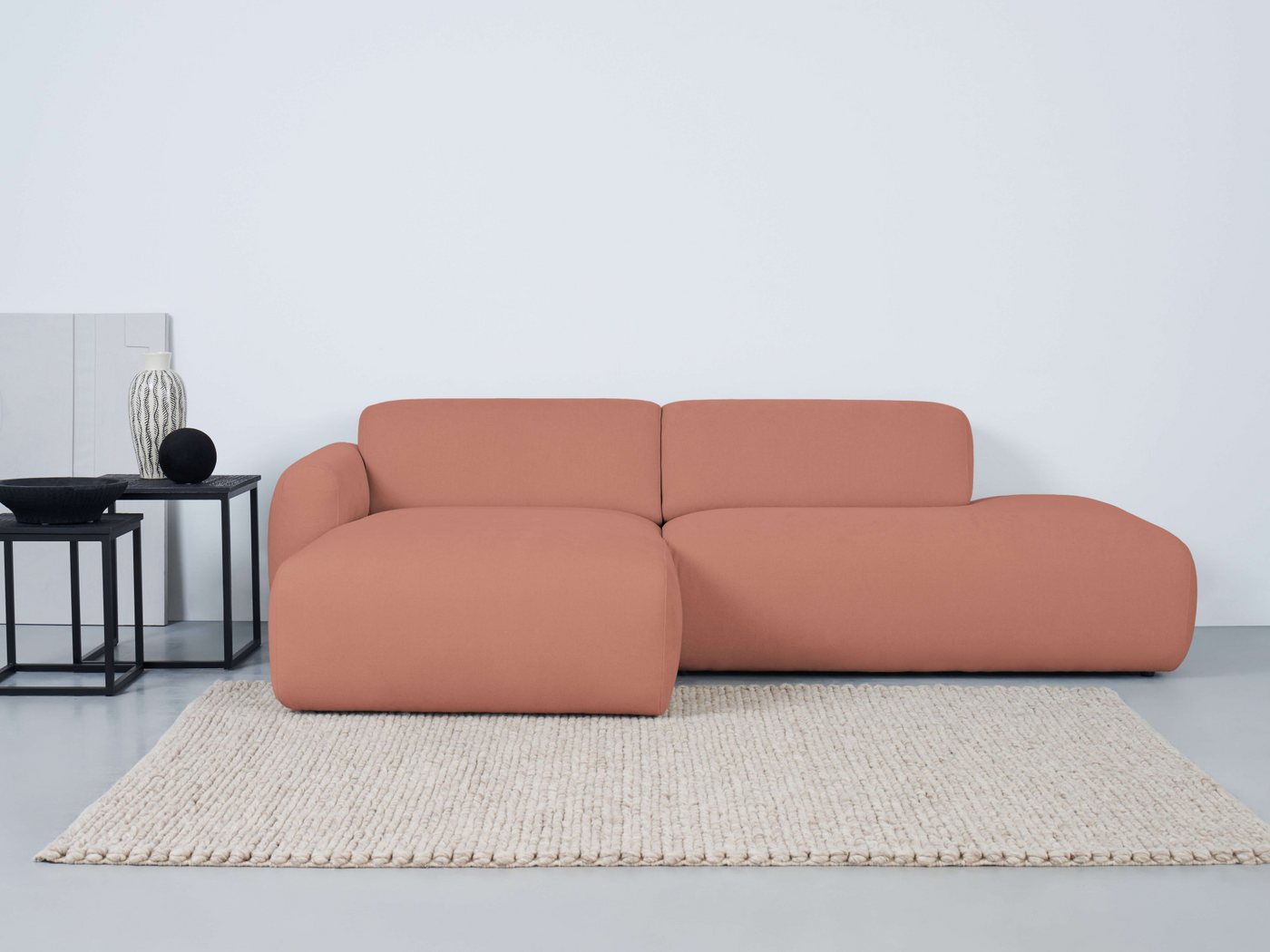 andas Ecksofa Myrland, Breite 222 cm, Chenille, Easy Clean Stoff, mit Kalts günstig online kaufen