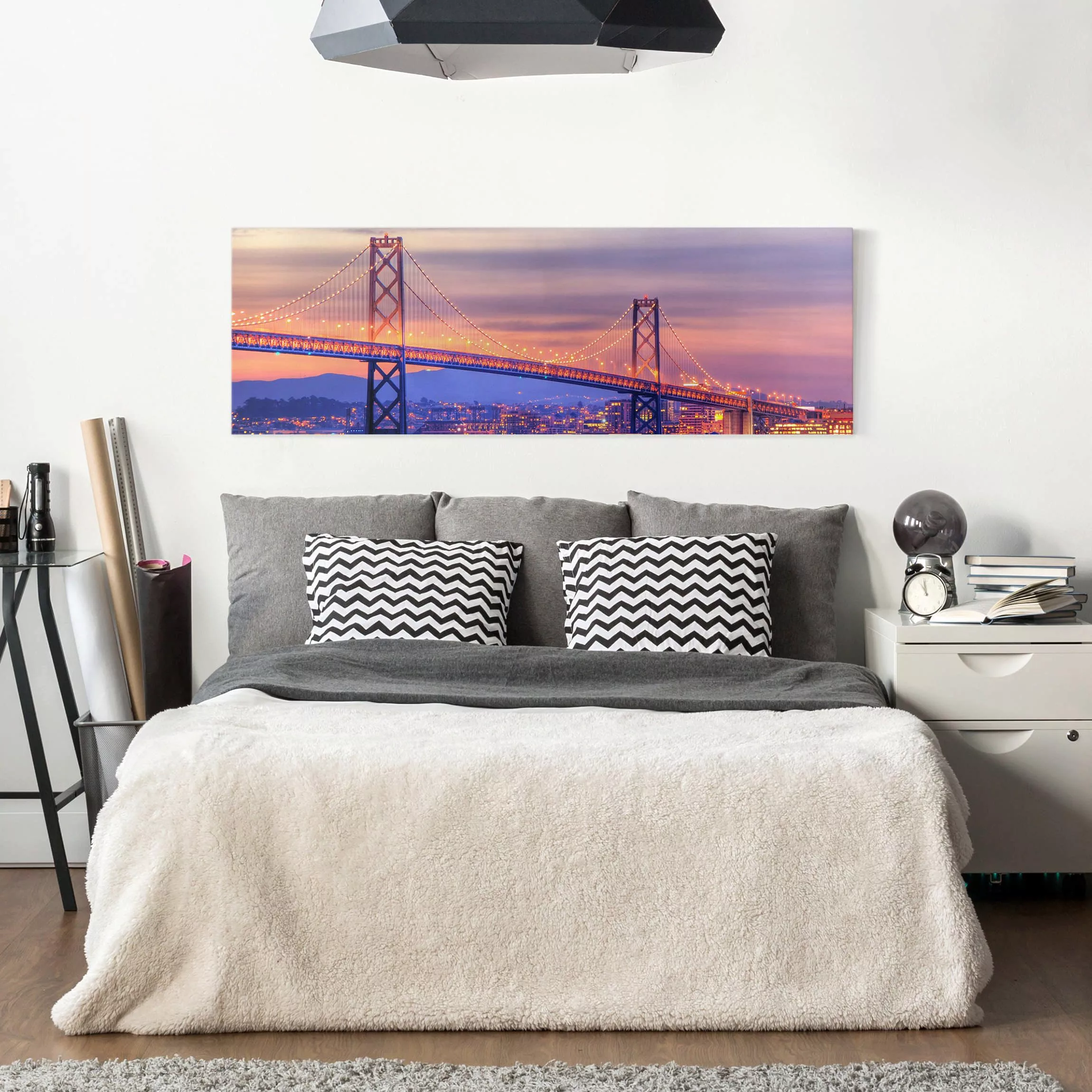 Leinwandbild Architektur & Skyline - Panorama Bay Bridge günstig online kaufen