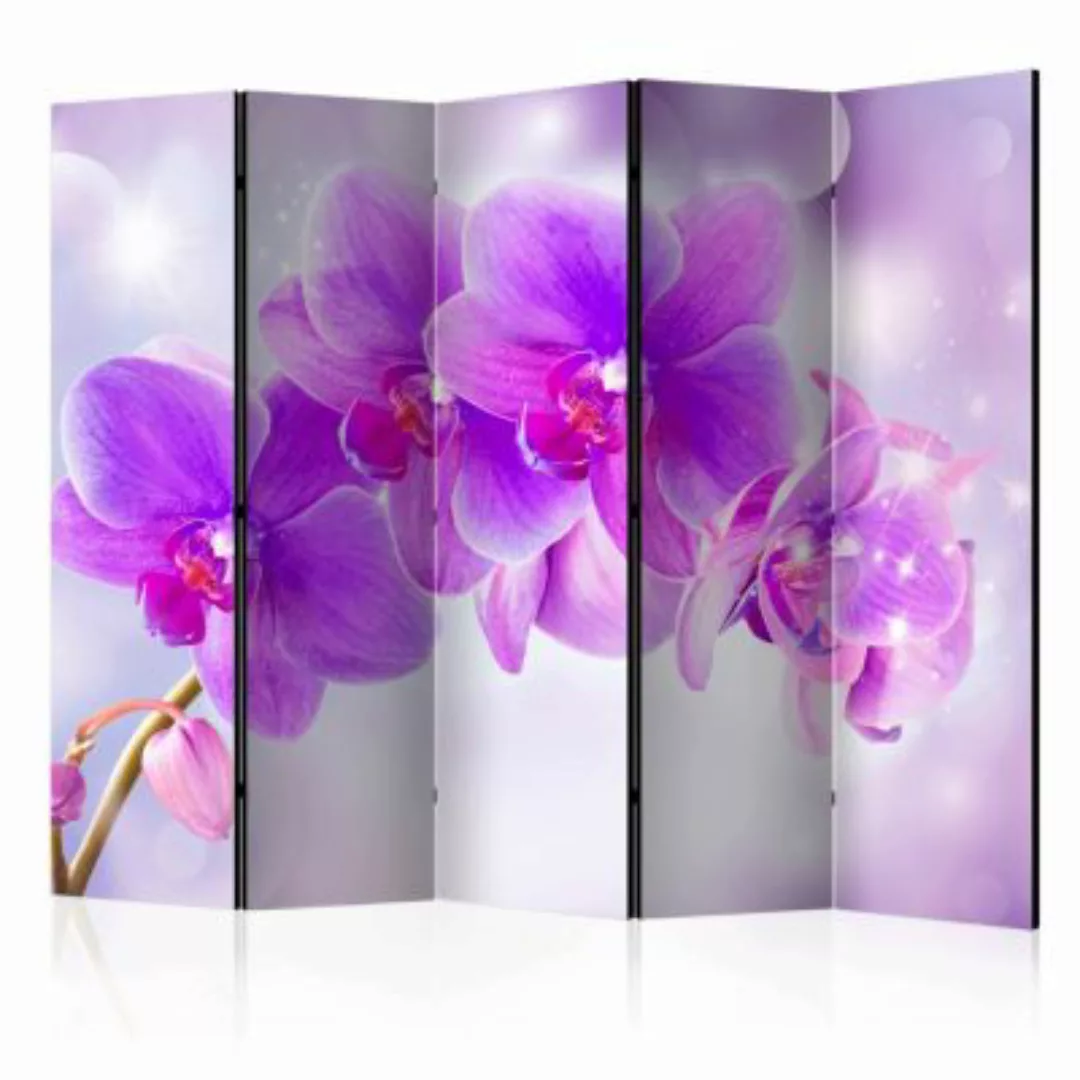 artgeist Paravent Purple Orchids II [Room Dividers] mehrfarbig Gr. 225 x 17 günstig online kaufen