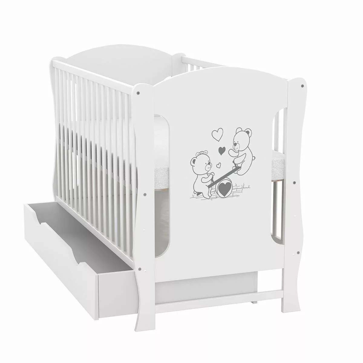 Baby-Delux Babybett Lia, Kinderbett 60x120 cm günstig online kaufen
