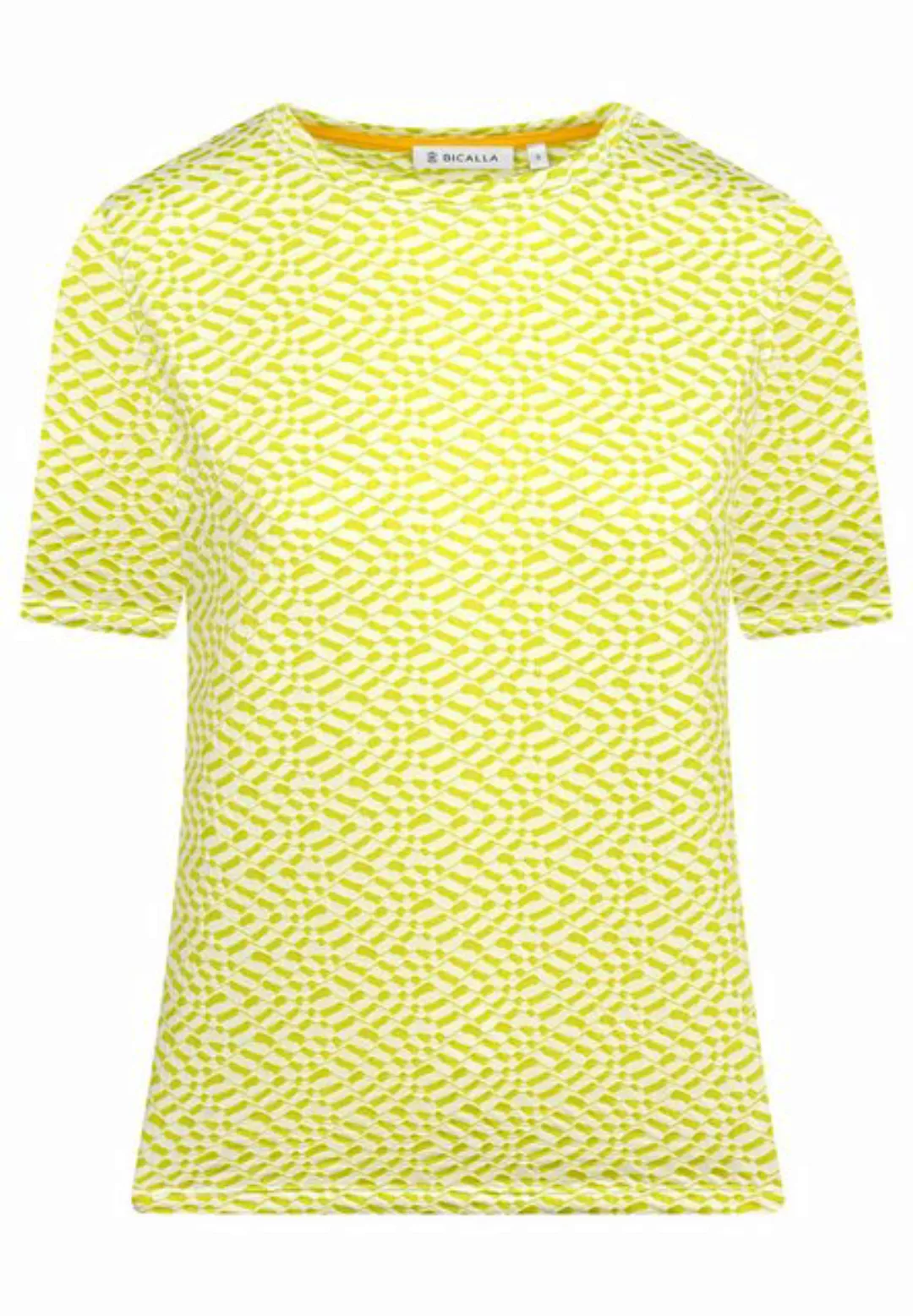 BICALLA T-Shirt Shirt Structure - 01/white-green (1-tlg) günstig online kaufen