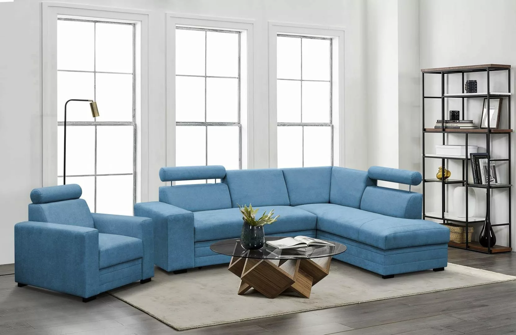 Beautysofa Ecksofa mit Bettkasten und verstellbaren günstig online kaufen