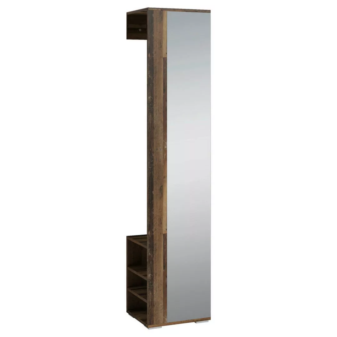 Hochschrank BEN Eiche Old Wood Nachbildung B/H/T: ca. 40x184x35 cm günstig online kaufen