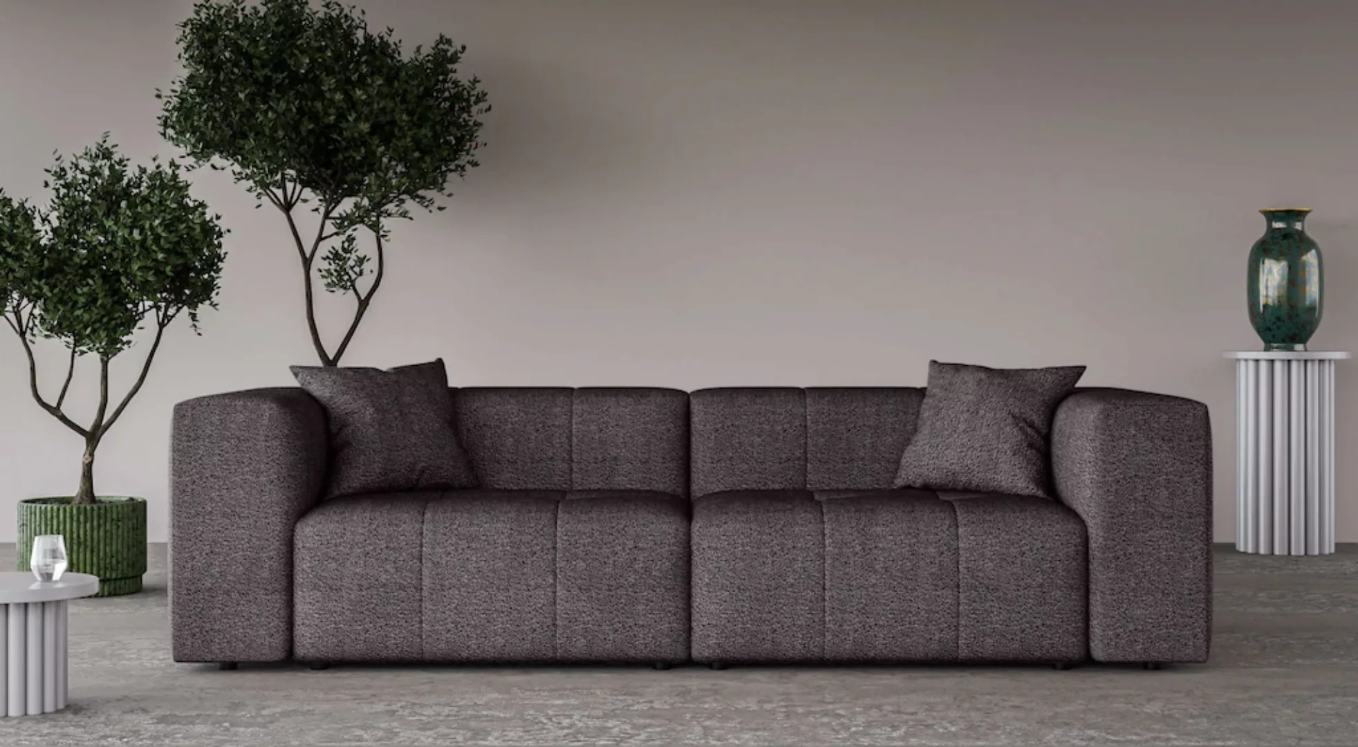 Home affaire 3-Sitzer "ERIZ Big Sofa, XXL, auch in Bouclé", moderne Steppun günstig online kaufen