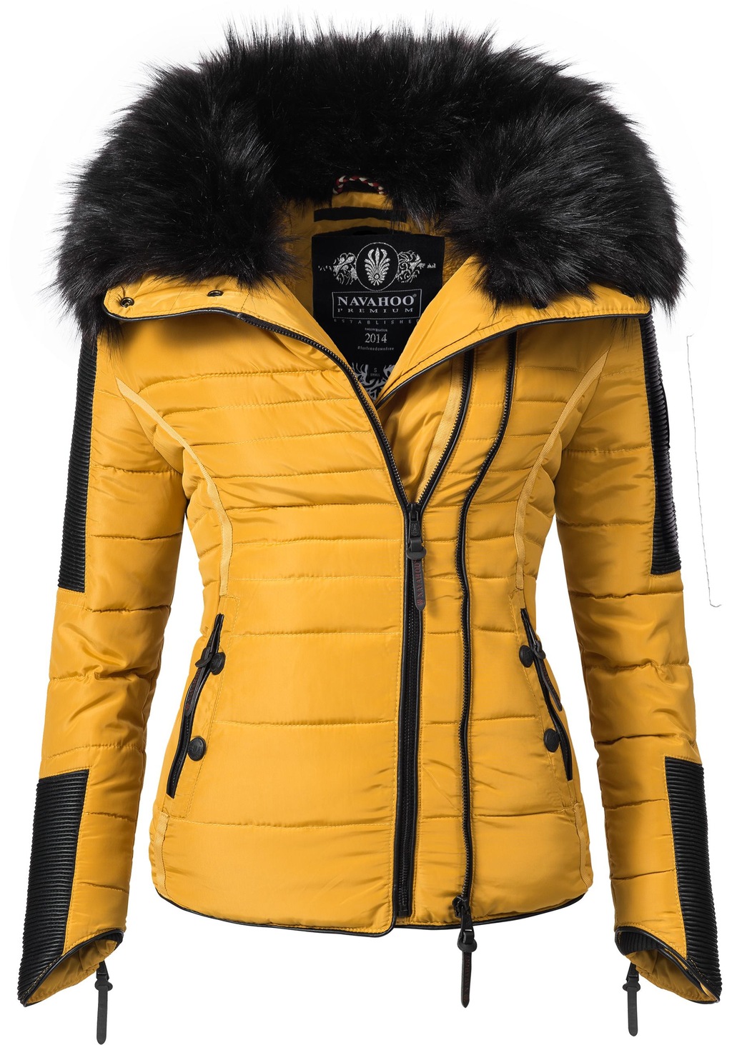 Navahoo Steppjacke "Yuki2", ohne Kapuze, stylische Winterjacke mit edlem Ku günstig online kaufen