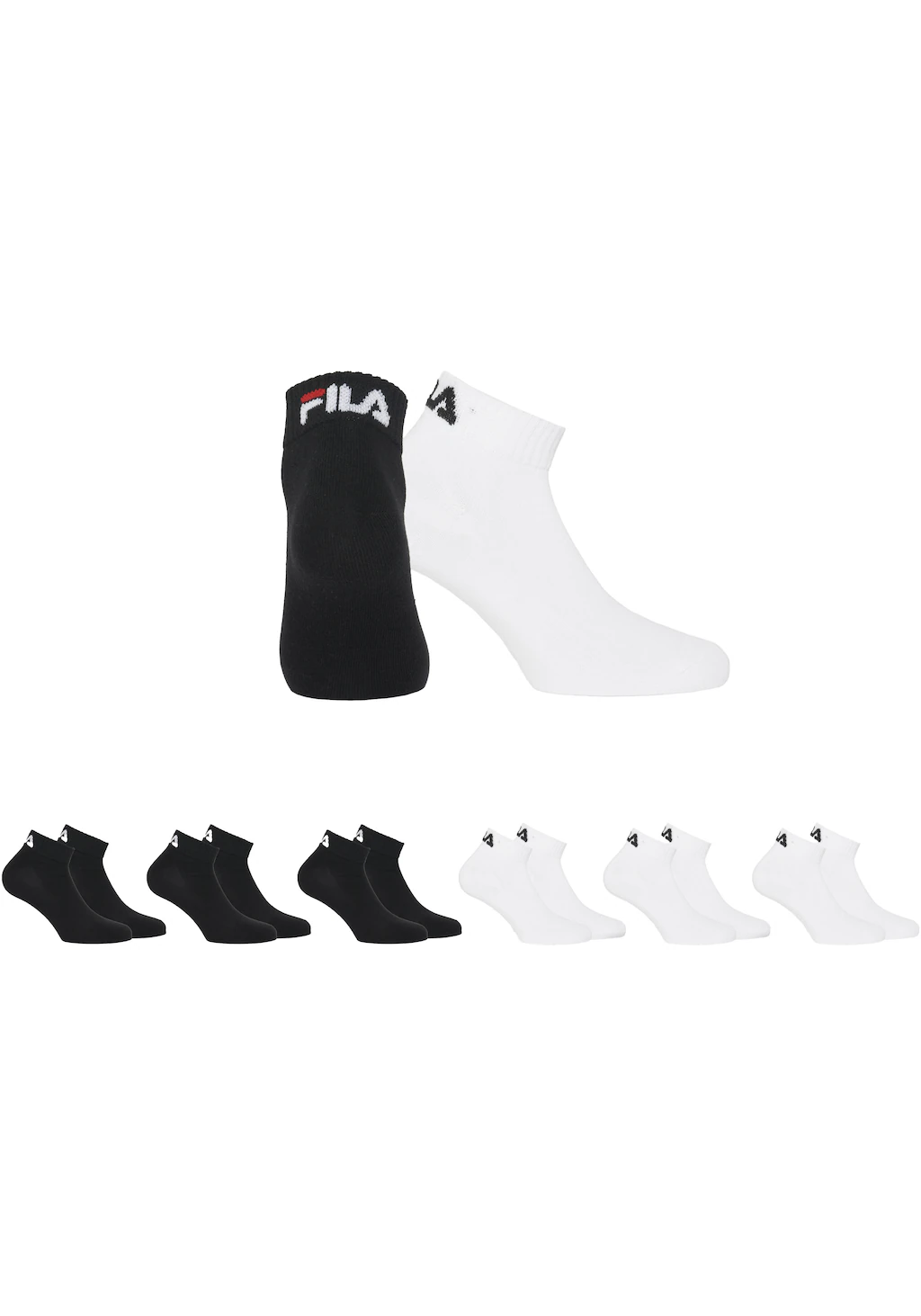 Fila Kurzsocken, (6er Pack), mit eingestricktem Logo günstig online kaufen