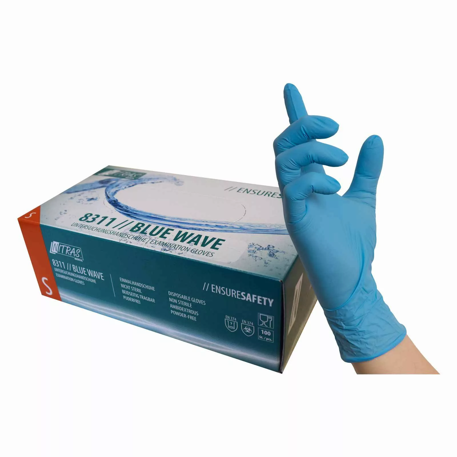 Nitras Medical Einweghandschuhe 8311 blue wave günstig online kaufen