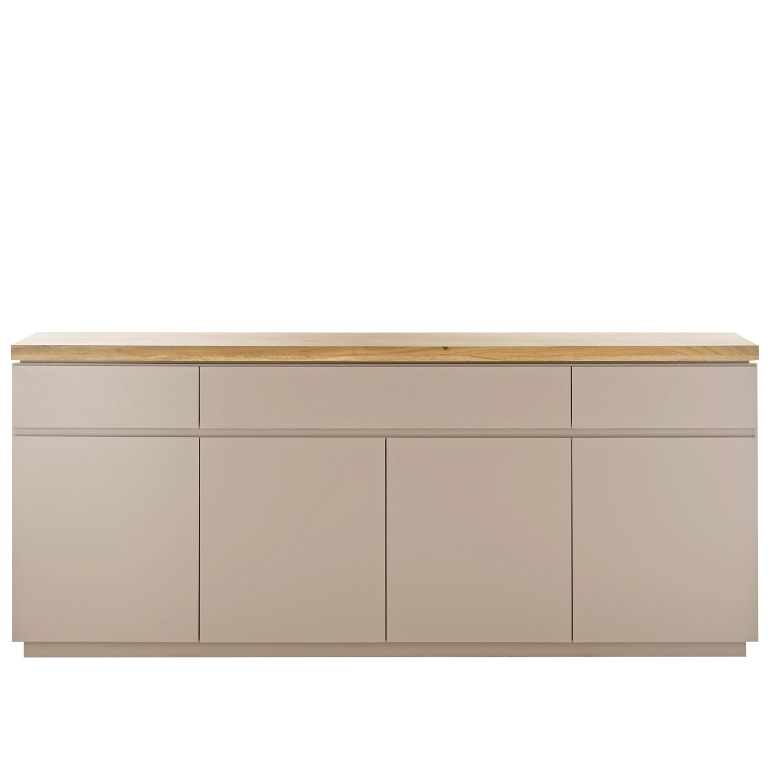expendio Sideboard Previn 2 Warmgrau lackiert 200x86x40 cm günstig online kaufen