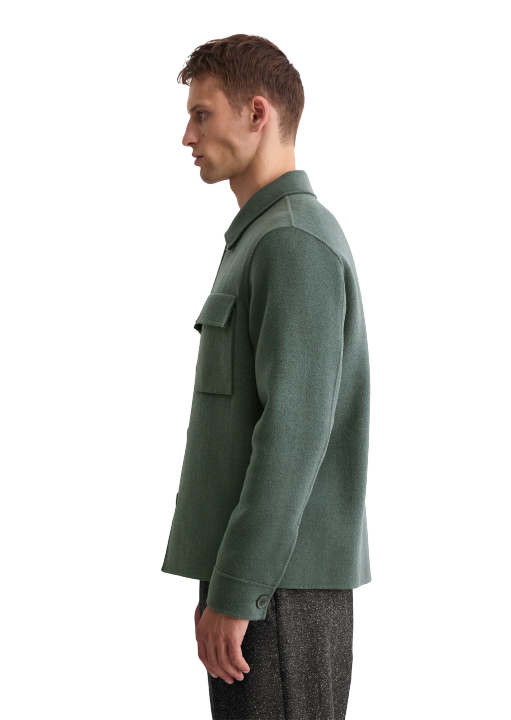 Marc OPolo Outdoorjacke "aus hochwertigem Schafwoll-Mix", ohne Kapuze günstig online kaufen