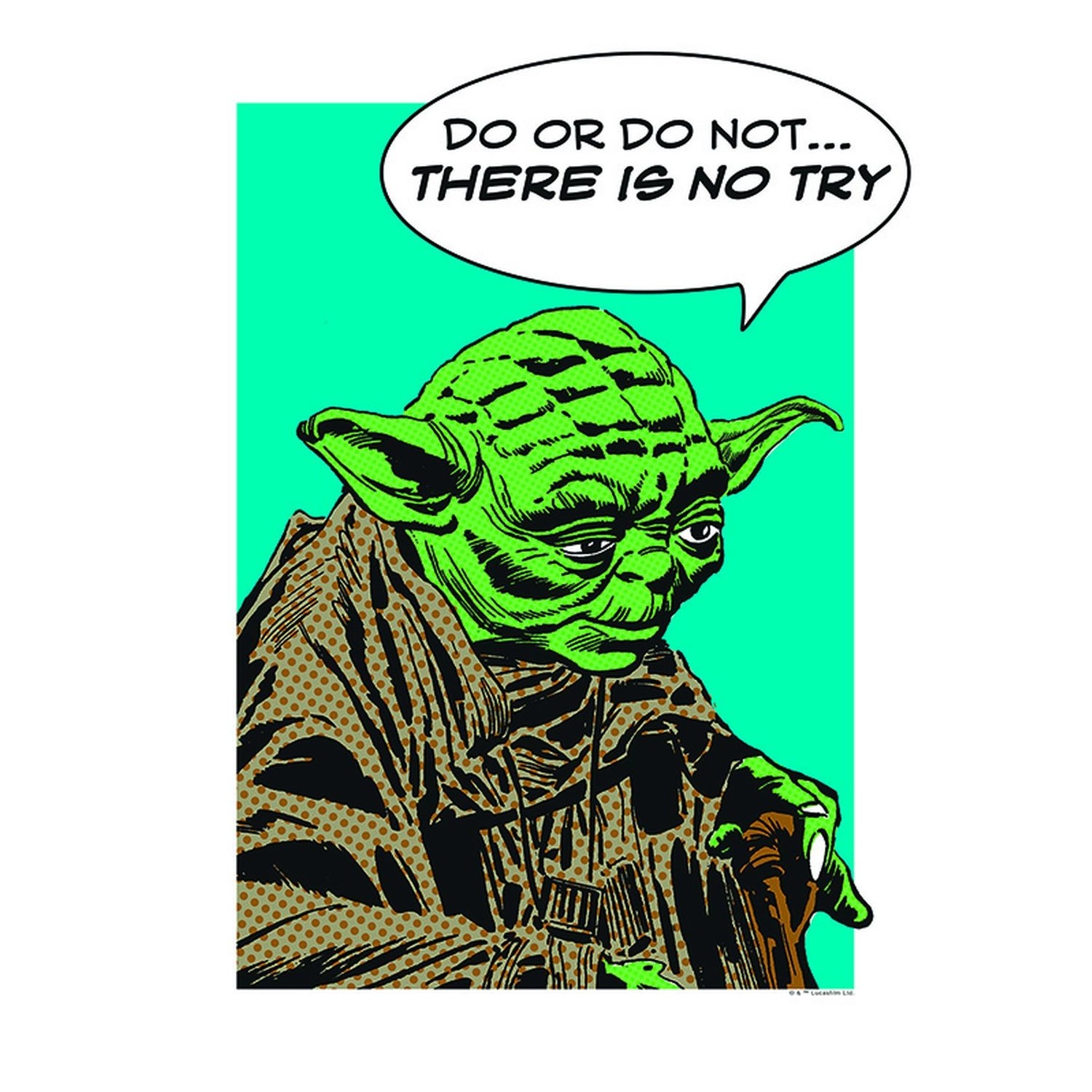 Disney Poster Star Wars Yoda Multicolor 30 x 40 cm 611679 günstig online kaufen