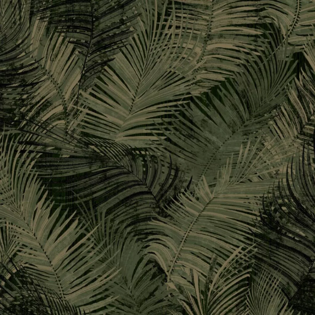 Dutch Wallcoverings Tapete Palm Grün günstig online kaufen