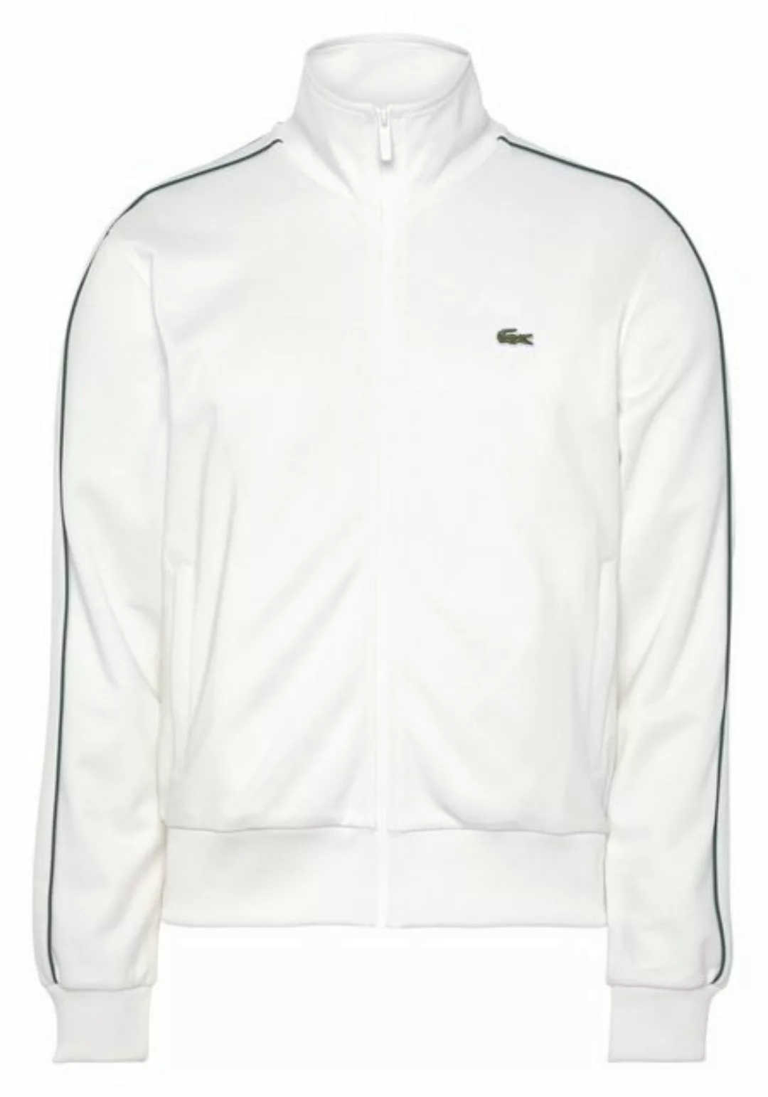 Lacoste Sweatjacke TRAININGSJACKE SWEAT mit Streifendetail am Ärmel günstig online kaufen