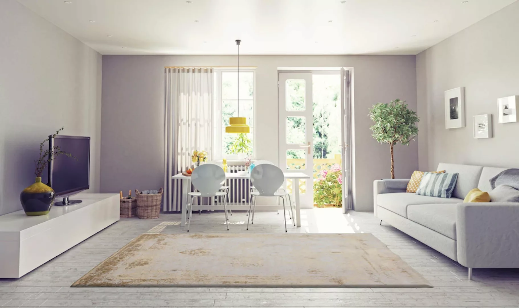 Home affaire Teppich »Bosco«, rechteckig, Vintage Design, Wohnzimmer günstig online kaufen