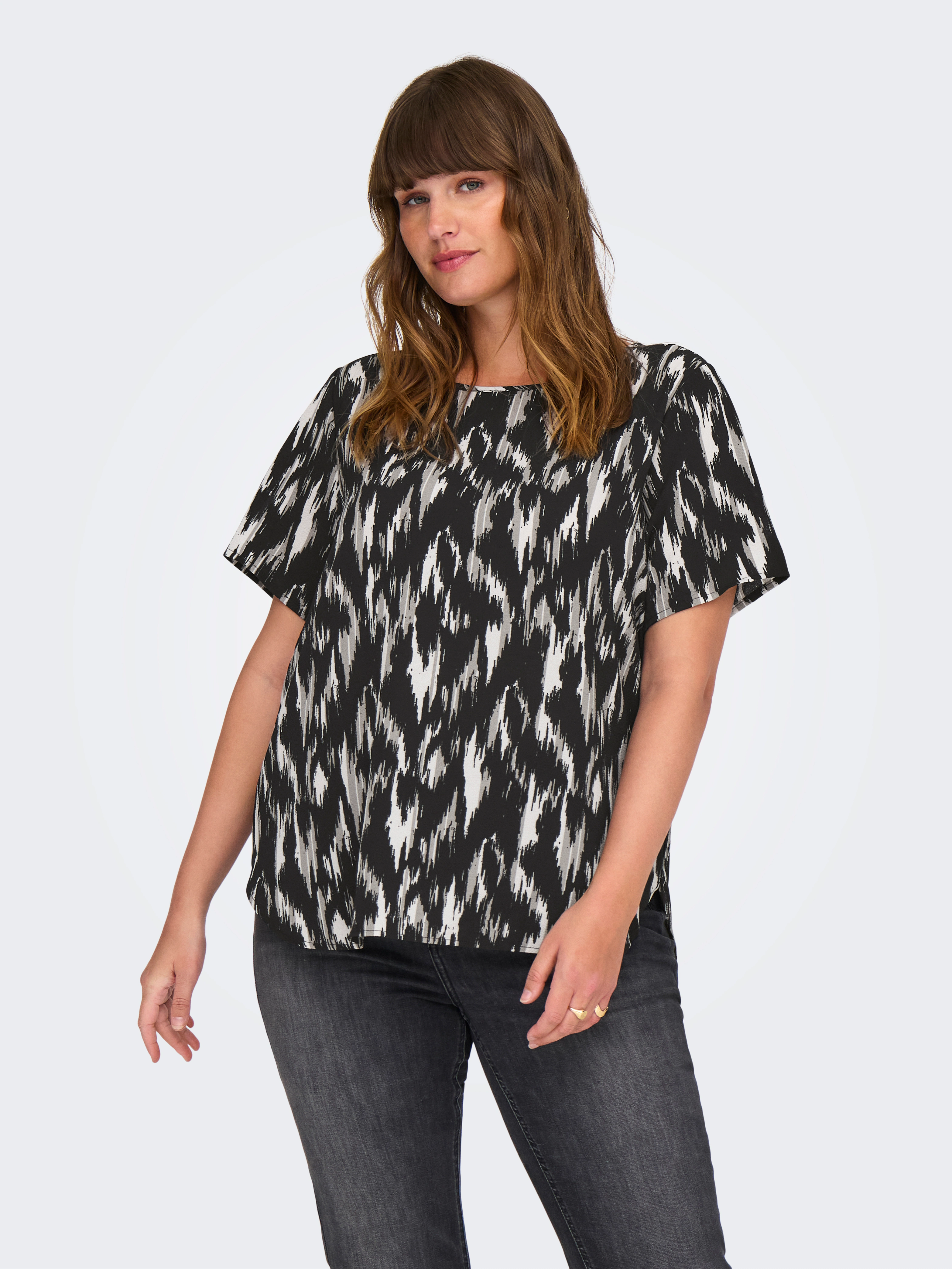 ONLY CARMAKOMA Shirtbluse "CARVICA SS TOP WVN NOOS" günstig online kaufen