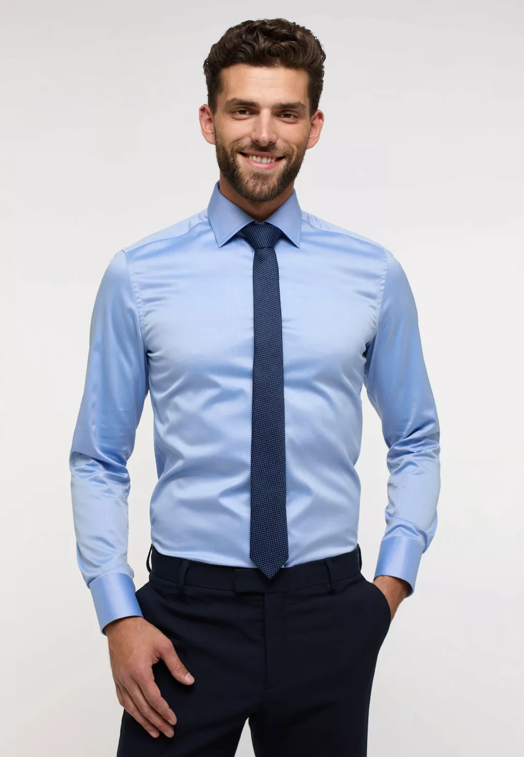 Eterna Langarmhemd "SLIM FIT", NON IRON (bügelfrei) günstig online kaufen