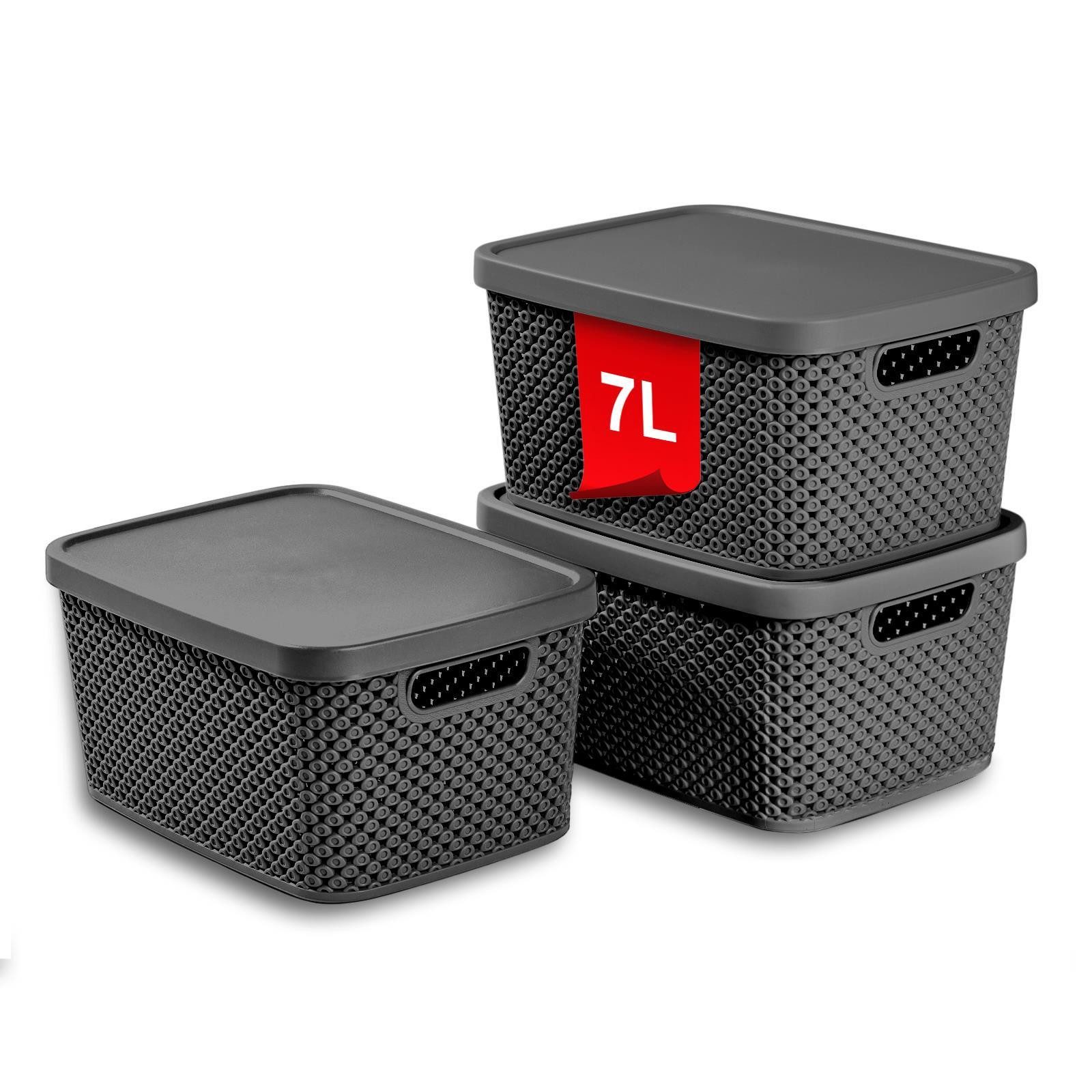 astor24 Aufbewahrungsbox 3er Set Aufbewahrungskorb mit günstig online kaufen