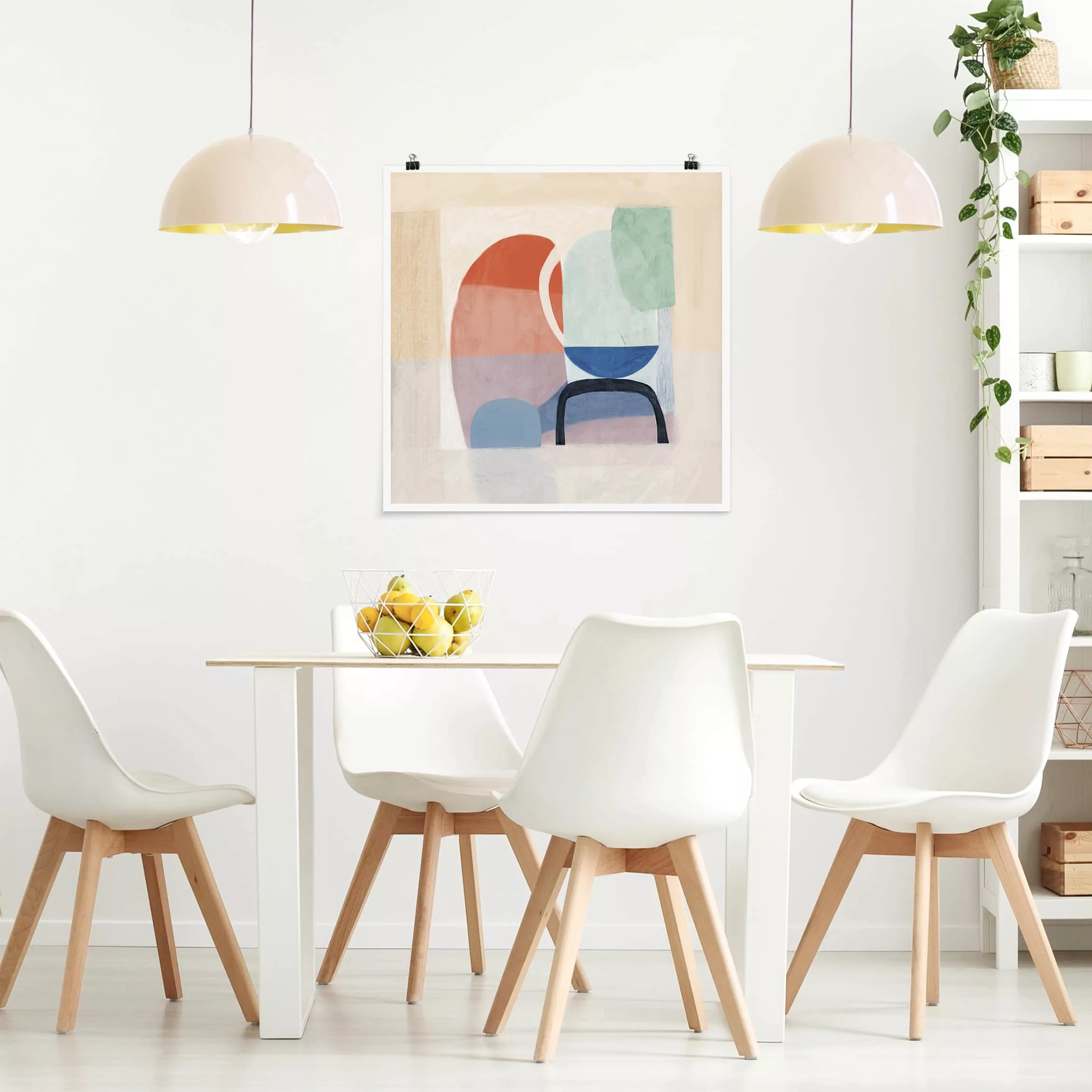 Poster Abstrakt - Quadrat Multiform II günstig online kaufen